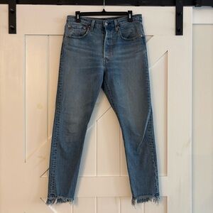 Levi’s Premium Skinny Jeans Raw Edge